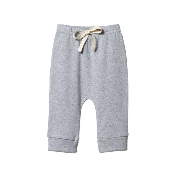 Cotton Drawstring Pants - Grey Marl - Picture 1 of 1